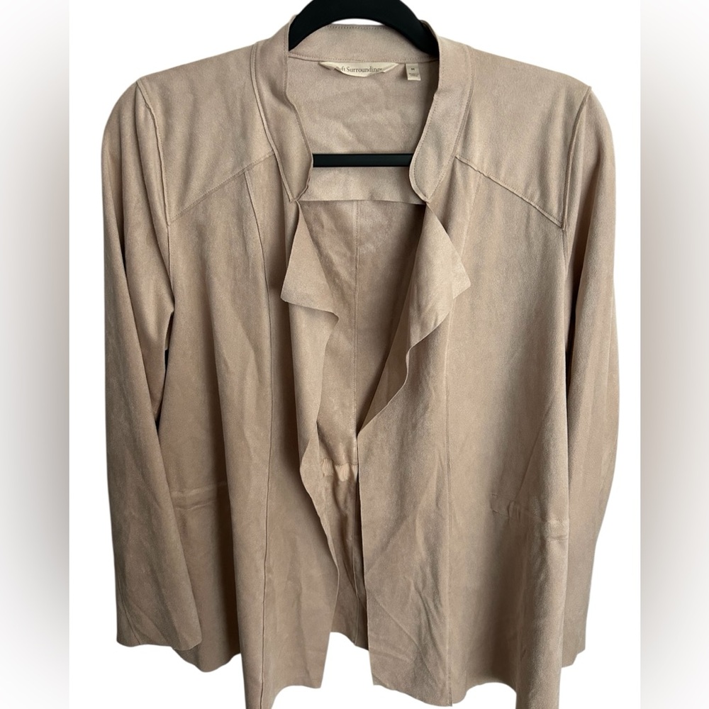 Soft Surroundings Blossom Faux Suede Jacket